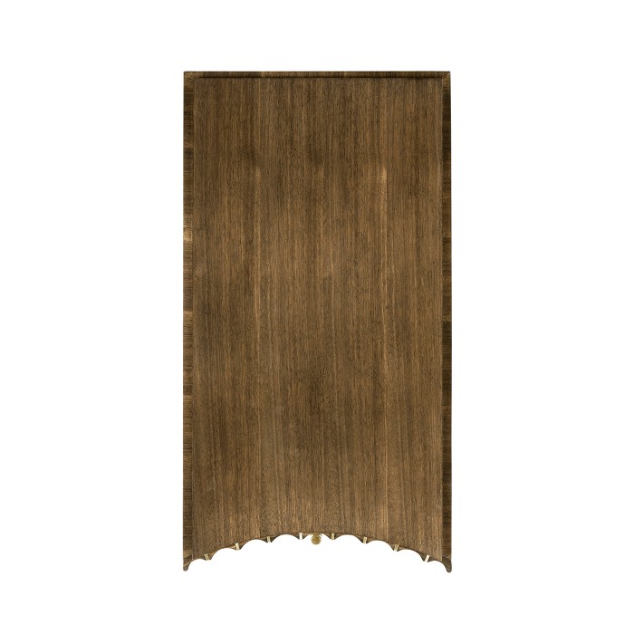 Rectangular Autumn Walnut Reeded End Table