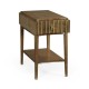 Rectangular Autumn Walnut Reeded End Table