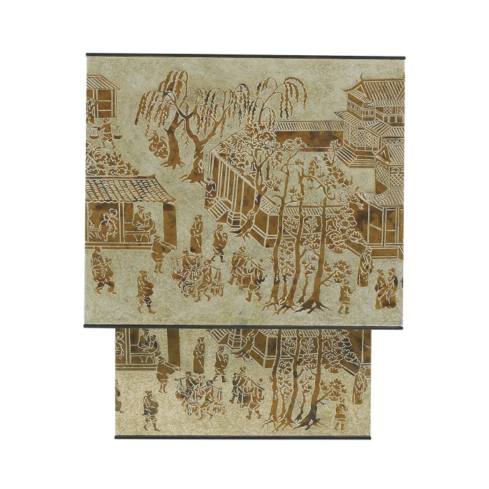 Fusion Chinoiserie Nesting Tables