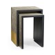 Fusion Etched Brass Nesting Tables