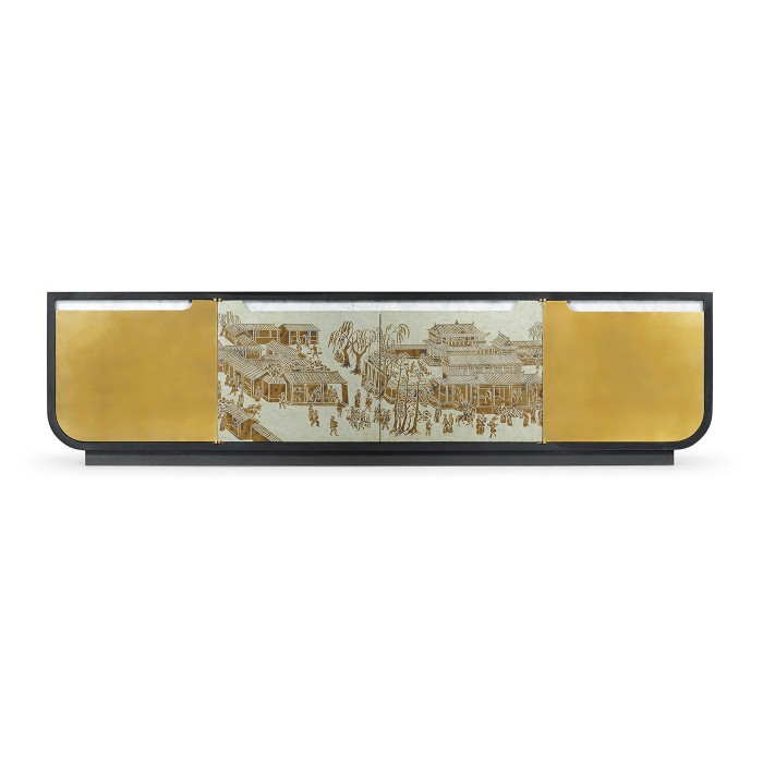 Fusion Chinoiserie Entertainment Cabinet