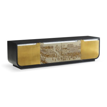 Fusion Chinoiserie Entertainment Cabinet
