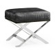 Contemporary White Stainless Steel Stool