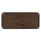 Campaign Style Dark Santos Rosewood Filing Cabinet