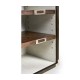 Campaign Style Dark Santos Rosewood Adjustable Storage Cabinet
