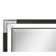 Campaign Style Charcoal Floor Standing Mirror