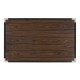 Campaign Style Dark Santos Rosewood Bedside Cabinet