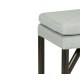 Campaign Style Charcoal Bench