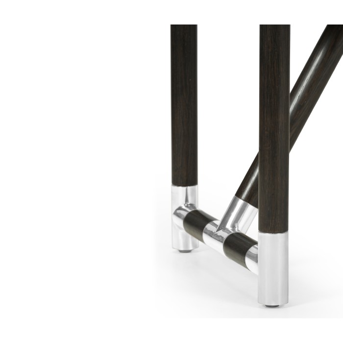 Campaign Style Charcoal Bench