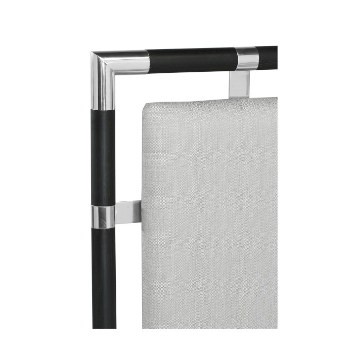 Campaign Style Ebonised Oak UK King Bed