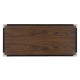 Campaign Style Dark Santos Rosewood Chest of Three Drawers