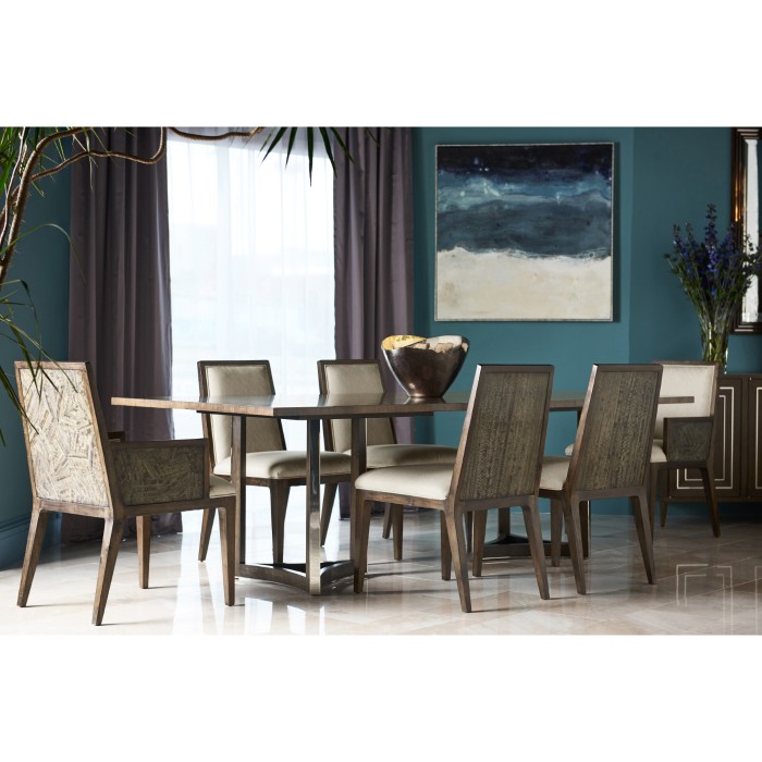 Gatsby Contemporary Grey Dining Table 108