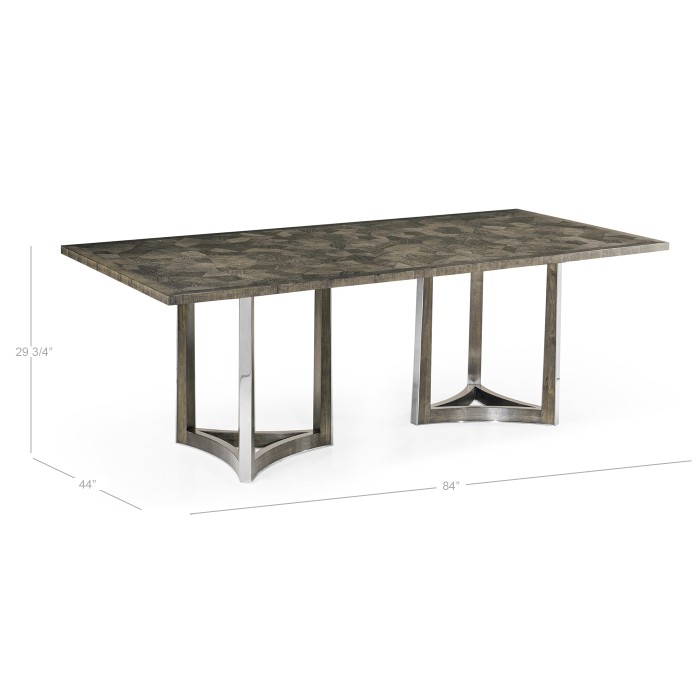 Gatsby Contemporary Grey Dining Table 84