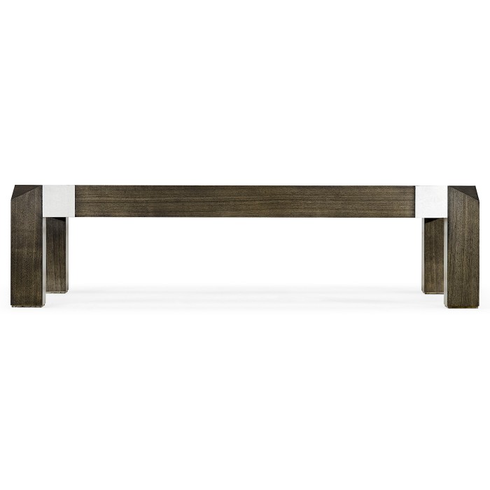 Bevelled Dark Grey Walnut Coffee Table