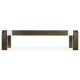 Bevelled Dark Grey Walnut Coffee Table