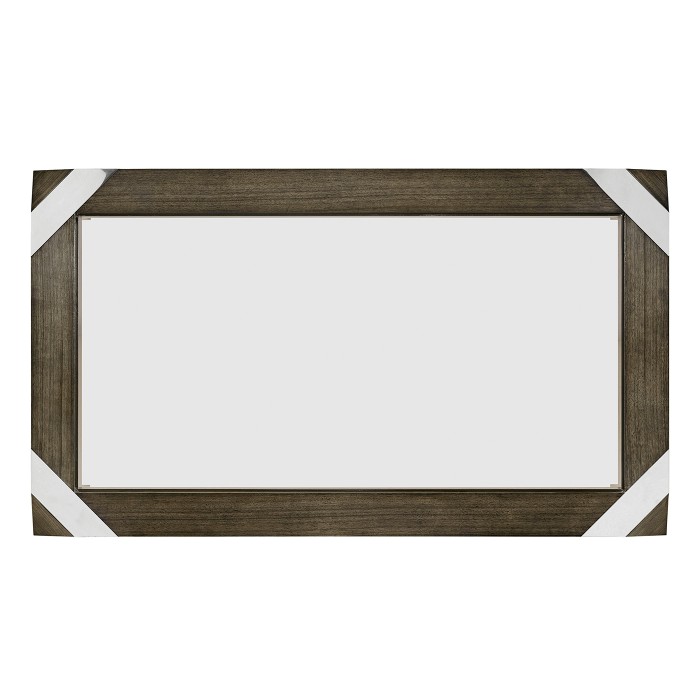 Bevelled Dark Grey Walnut Coffee Table