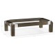 Bevelled Dark Grey Walnut Coffee Table