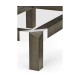 Bevelled Dark Grey Walnut Coffee Table