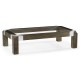 Bevelled Dark Grey Walnut Coffee Table