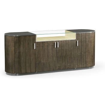 Dark Grey Walnut Sideboard