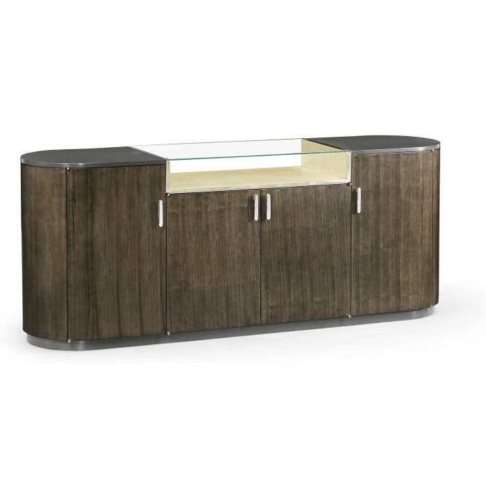 Dark Grey Walnut Sideboard