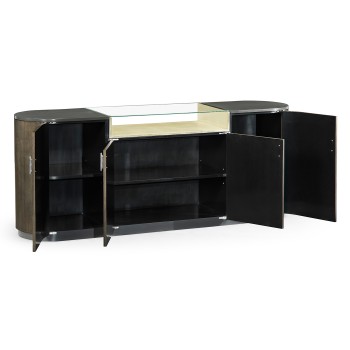 Dark Grey Walnut Sideboard