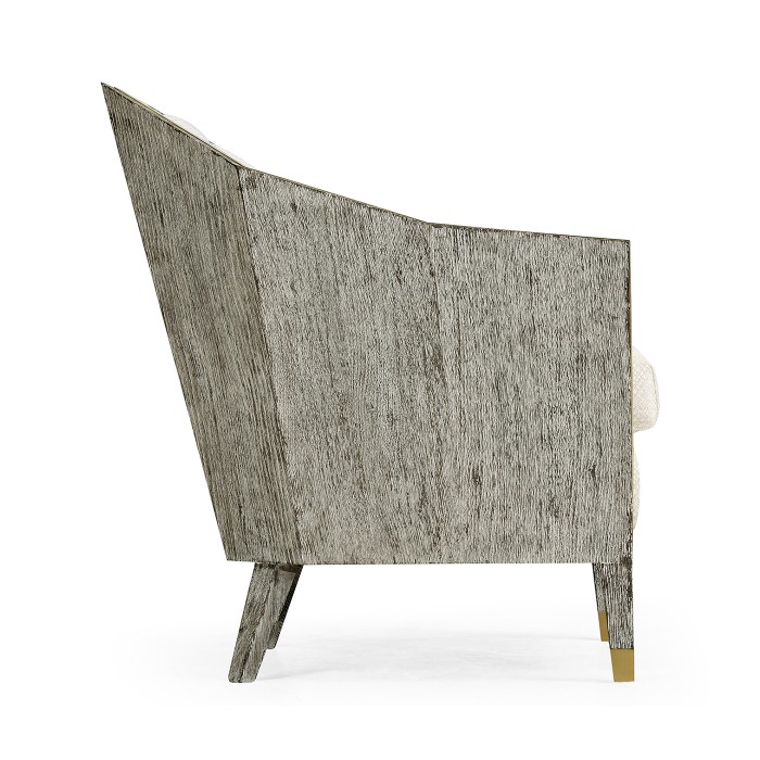 Geometric Dark Oak Chair