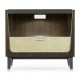Gatsby Champagne Silver-Leaf Bedside Cabinet