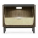 Gatsby Champagne Silver-Leaf Bedside Cabinet