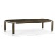 Bevelled Dark Grey Walnut Dining Table 108