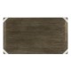 Bevelled Dark Grey Walnut Dining Table 84