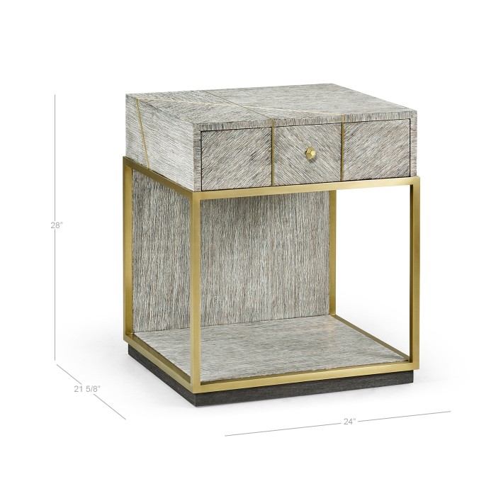 Geometric Bedside Table