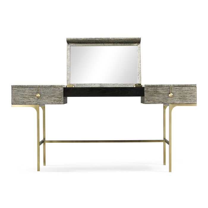 Geometric Dark French Oak Vanity