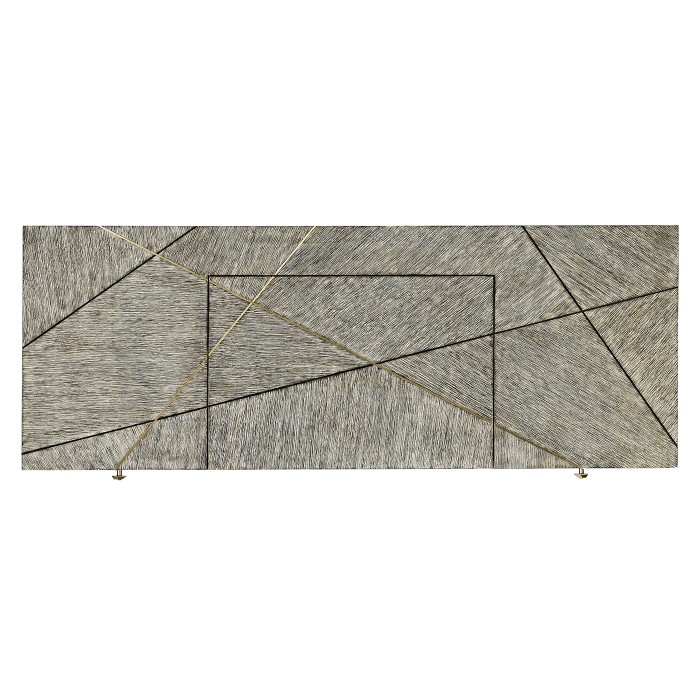 Geometric Dark French Oak Vanity