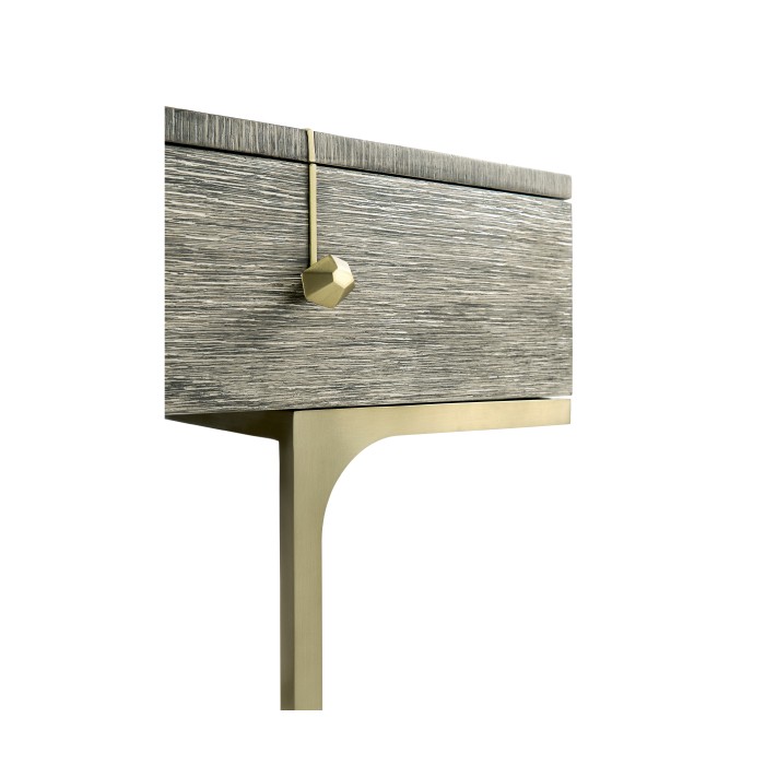 Geometric Dark French Oak Vanity