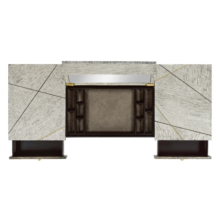 Geometric Light French Oak Vanity