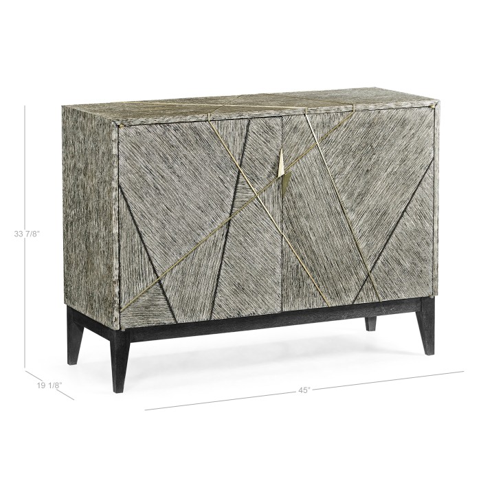 Geometric Accent Cabinet