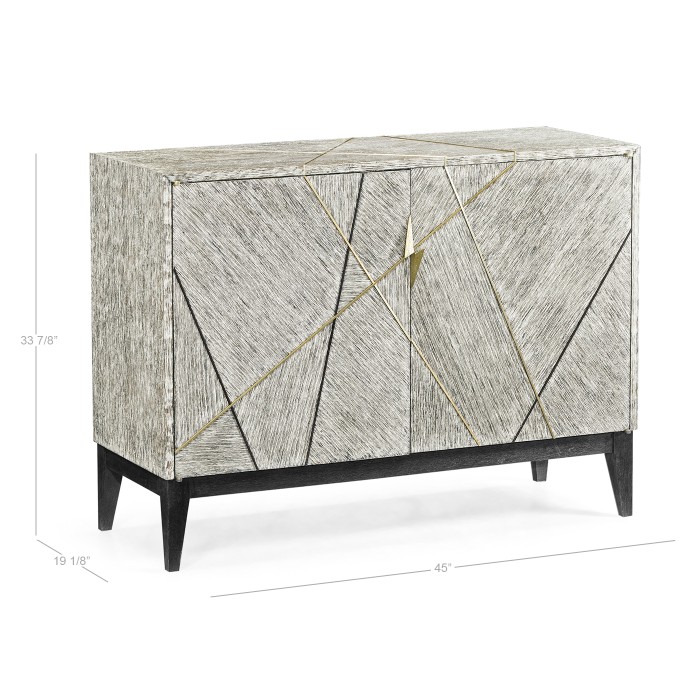 Geometric Accent Cabinet