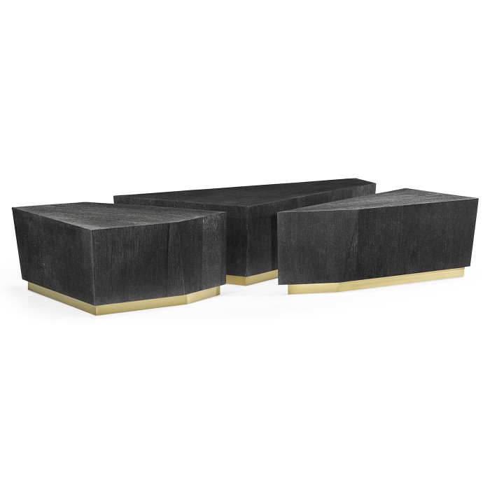 Geometric Bunching Cocktail Tables (Set of Three)