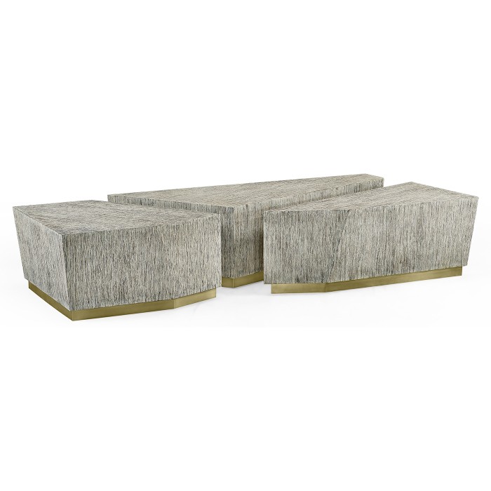 Geometric Bunching Cocktail Tables (Set of Three)
