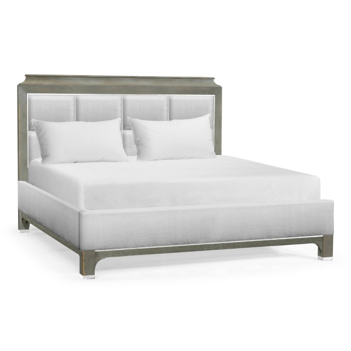 Pewter Oak UK Queen Bed