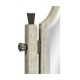 Curved Grey Oak Floor Standing Mirror that Swivels