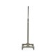 Curved Pewter Oak Floor Standing Mirror that Swivels