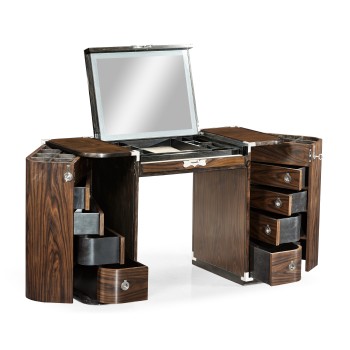 Campaign Style Dark Santos Rosewood Dressing Table