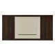 Black Eucalyptus & Silver Espresso Desk with Wood Stretcher
