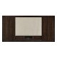 Black Eucalyptus & Silver Espresso Desk with Wood Stretcher