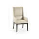 Geometric Channel Back Arm Chair