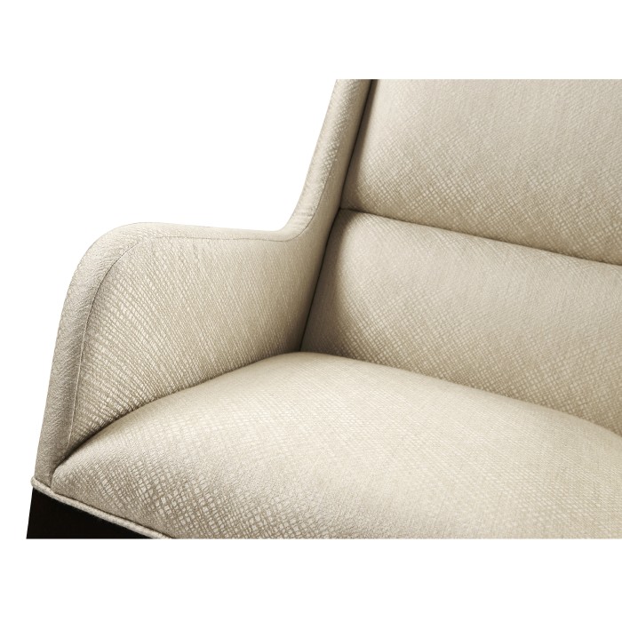 Geometric Channel Back Arm Chair