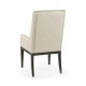 Geometric Channel Back Arm Chair