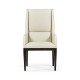 Geometric Channel Back Arm Chair